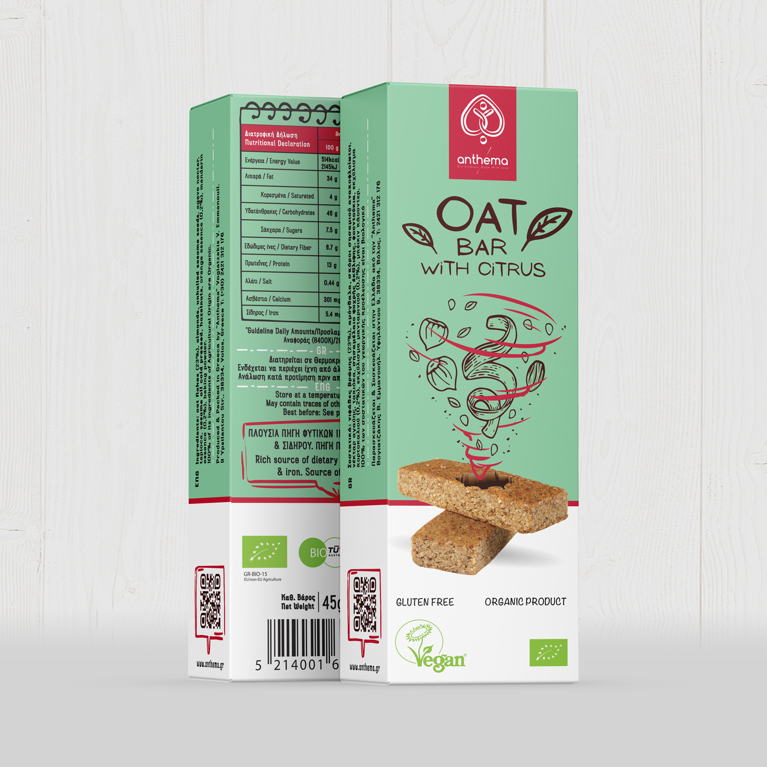 Oat Bar with Citrus 45gr