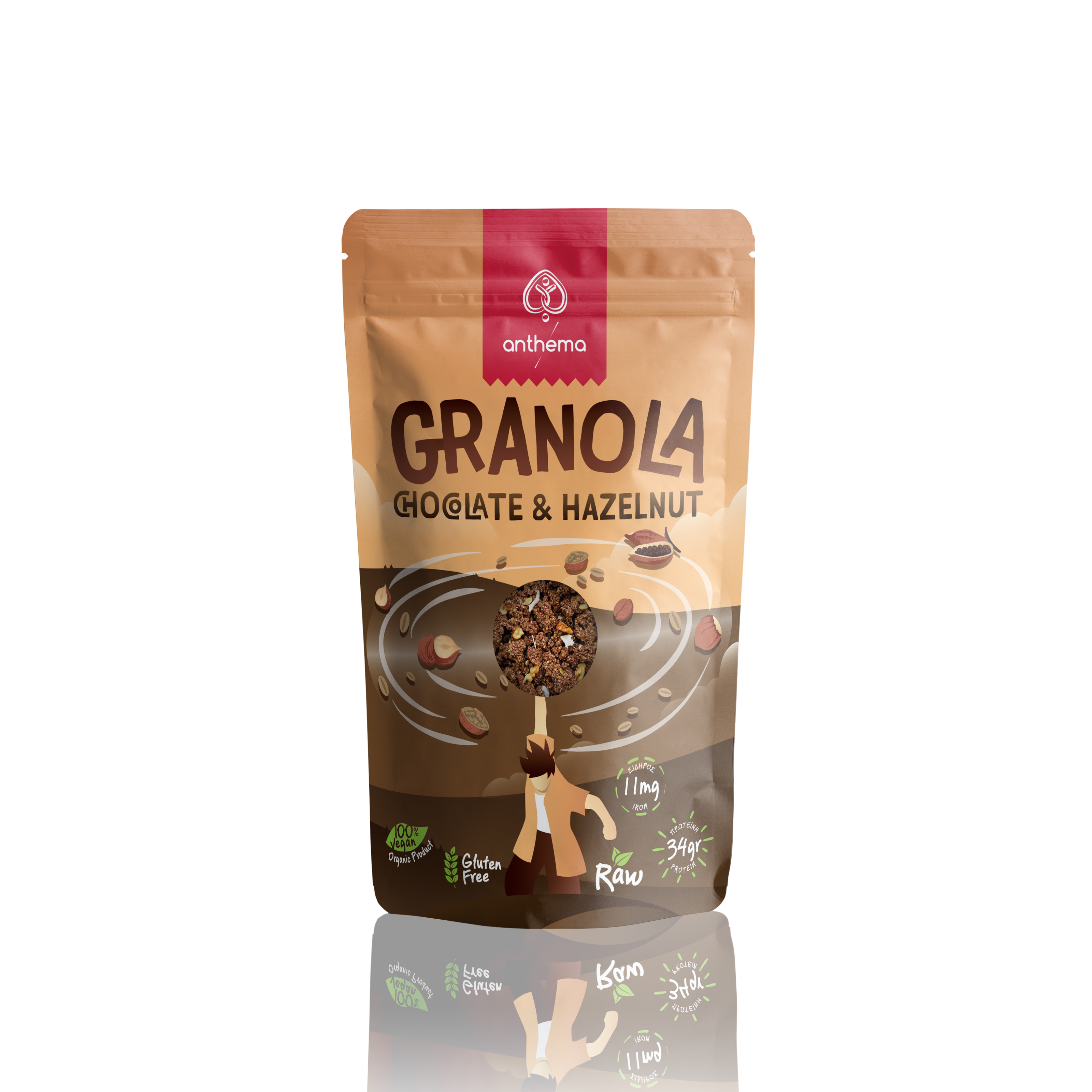 Granola Σοκολάτα & Φουντούκι BIO 350gr